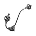 thumbnail image 5 of Renovators Supply Black Wrought Iron Wall Double Hooks Decorative Birdcage Style 8" Rust Resistant Wall Mount Dual Hooks for Coat, Robe or Hat Holder Hanger w/Hardware Pack of 2, 5 of 8