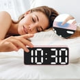 thumbnail image 3 of REGALWOVEN Digital Alarm Clock Adjustable Brightness, Dual Alarms, USB Charging Ports for Bedroom/Dorm Black 5.1"L x 1.0"W x 2.2"H, 3 of 6