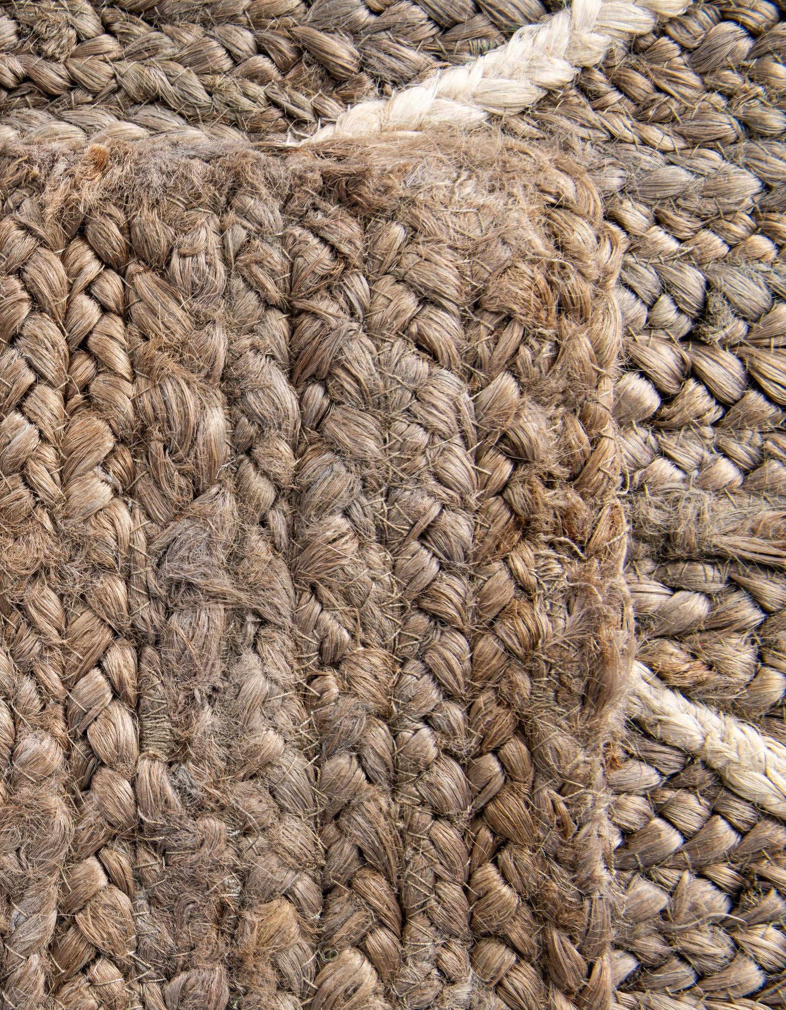 Unique Loom Braided Jute Collection Area Rug - Trellis (2' 2" x 8' 2" Runner Gray/Ivory)
