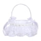 thumbnail image 2 of Cesta de niña de flores blancas, cesta de de flores de con asa, cesta de boda Fariy de marfil para suministros de boda de Estilo D Soledad canasta de boda, 2 of 10