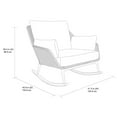 thumbnail image 3 of HOMETRENDS Sienna Patio Cuddle Rocking Chair - Grey, 3 of 9