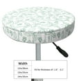 thumbnail image 4 of Fotbe Leaf Print Stool Covers Round,Waterproof Round Bar Stool Covers Bar Chair Covers Washable Stool Cushion Slipcover for 12-14 Inch Chair-, 4 of 7