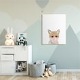 thumbnail image 2 of Stupell Industries Baby Red Fox with Pink Bubble Gum Woodland Animal Canvas Wall Art, 36 x 48, Design by Leah Straatsma, 2 of 6