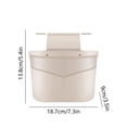 thumbnail image 2 of Darzheoy Car Trash Can, Leather Foldable Vehicle Seat Hanging Dustbin Container, Multi-Function Automotive Interior Garbage Storage Organizer Holder Bag Accessories, 2 of 6