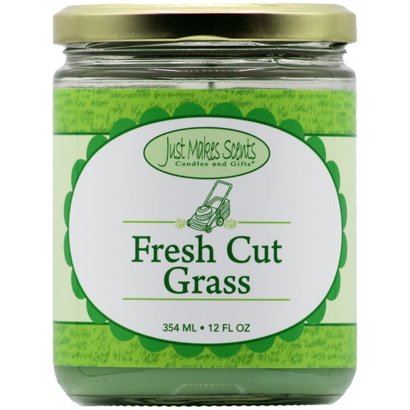 Fresh Cut Grass Salsa Jar Candle 12oz -Just Makes Scents Candles & Gifts
