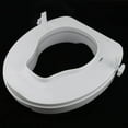 thumbnail image 3 of Toilet Seat Riser Raised Safety Toilet Seat Riser 3 Seat Elongated Chair Elongated Lifter Extender 2 inch, 3 of 9