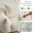 thumbnail image 5 of FFH Bean Bag Chair for Adults, 75" Oversized Loveseat Bean Bag Sofa with 2 Pillows, Lazy Sofa Reading Chaise Lounge Couch for Living Room, Bedroom, White, 5 of 9