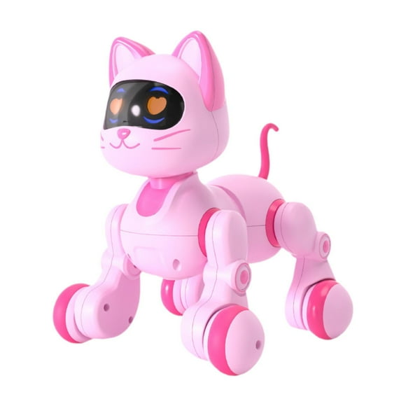 Juguete robot inteligente con luz, sonidos, música, , ojos LED, juguetes musicales, mascota robótica interactiva para niños de 3, 4, 5 y 6 años. Gato