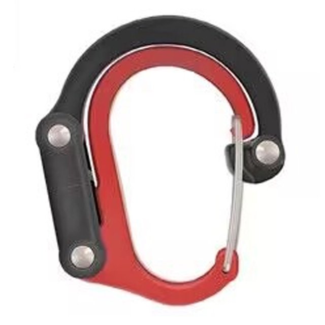 CSChome Outdoor Buckle Multifunctional Carabiner Hanging Buckle Strong Load-Bearing Aluminum Alloy Rotating D-Type Clip