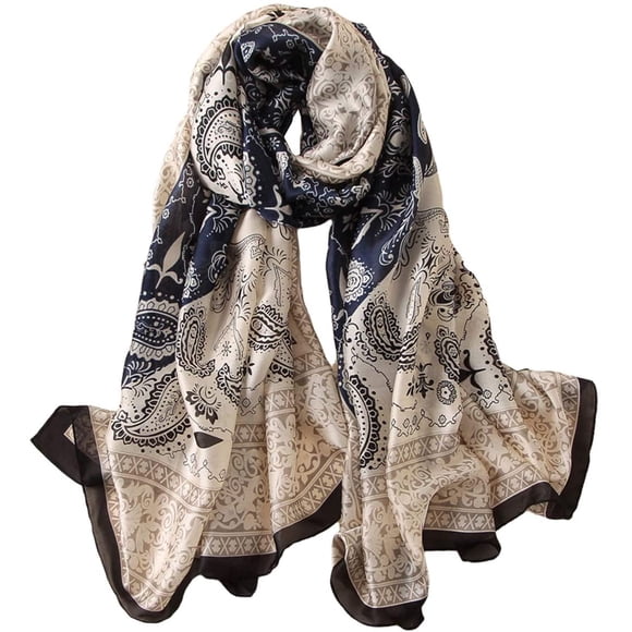 LAICAIW Silk Scarf 100% Mulberry Silk Fashion Scarves Long Lightweight Shawl Wrap u2026