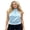 Sky Blue, variant on LMLYSoH Women's Summer Halter Tank Tops Dot Print Sleeveless Slim Fit Backless Cropped Vest for Party