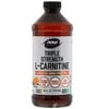 (4 Pack) Now Foods - Sports, L-Carnitine Liquid, Triple Strength, Citrus Flavor, 3000 mg, 16 fl oz (473 ml)