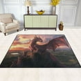 thumbnail image 3 of BZSMCE Vintage Area Rugs Dragon Pattern Creative Area For Home, 3 of 7