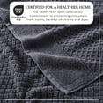 thumbnail image 2 of Great Bay Home Quick Dry Diamond Waffle 6 Piece Hand Towel Set, Stone Blue, 2 of 7
