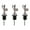 Stainless steel colo, variant on AOOOWER 3Pcs Auto Close Liquor Pourers Nonrust Steel Leak proof Universal Bottles Stoppers