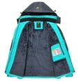 thumbnail image 6 of NEIKU Women's Skiing Snowboarding Jackets Fleece Hood Mountain Snow Coat Blue XXL, 6 of 7