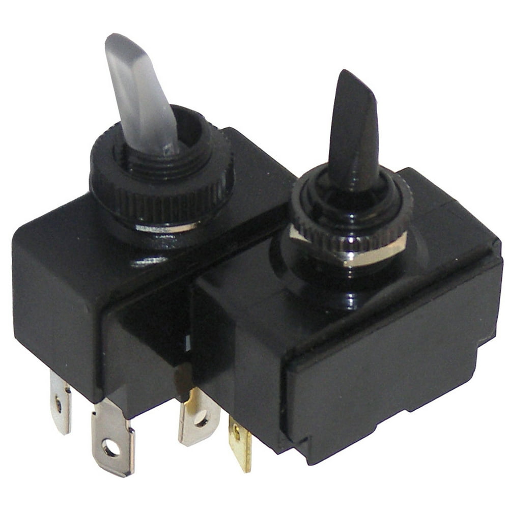 Shoreline Marine Finger Lever Toggle Switch for Boats, Black