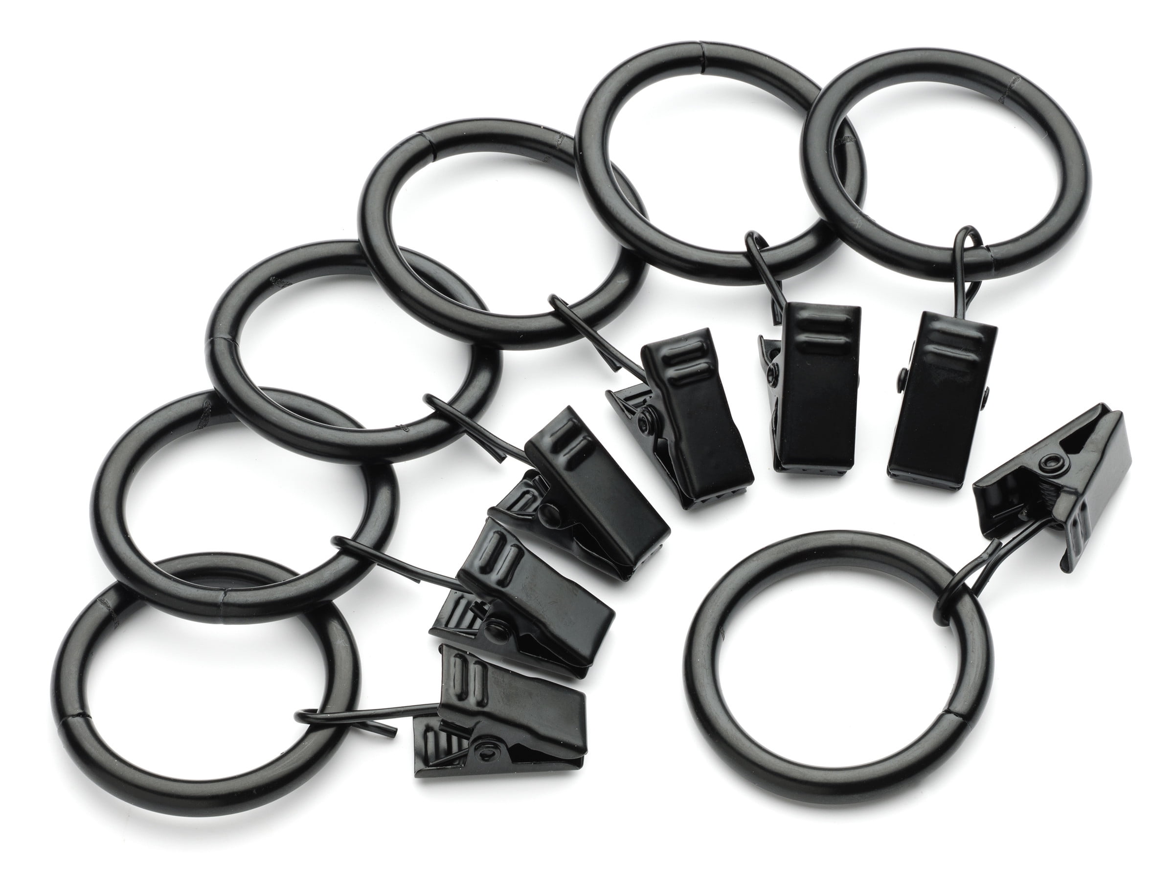 1 Inch Metal Curtain Clip Rings, Set of 50