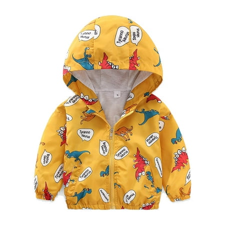 

Lovebay 1-6T Kids Baby Boy Printed Waterproof Windbreak Hooded Coat Jacket Outerwear