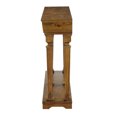 thumbnail image 4 of Oak Finish Console Table with Lower Shelf, Entryway Sofa Table with Storage for Living Room, Hallway, 4 of 6