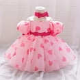 thumbnail image 2 of Rggeeun Baby Girls Dresses Casual Tutu Dress Toddlers Spring Summer Fall Dresses Sleeves Party Dresses Lovely O-Neck Sundress, 2 of 9