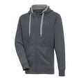 thumbnail image 2 of Men's-Antigua  Charcoal New York City FC Victory Fleece Raglan Full-Zip Hoodie, 2 of 3