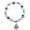 White, variant on Evil Eye Colorful Bead Bracelet: 1CT