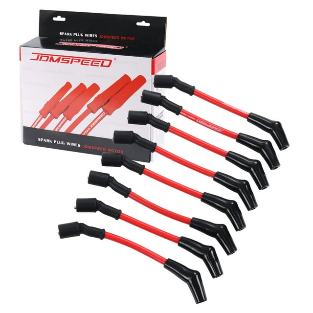 Juego de cables de encendido con bujía JDMSPEED de 10,5 mm para LSx LS1 LS2