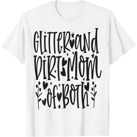 Girl And Boy Mom 2 Mother Family Mom T-Shirt, Unisex T-Shirt