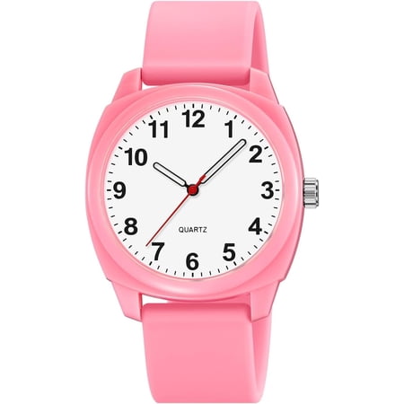 Analog Quartz Watch for Men Women Band Easy Read Arabic Numeral Dial Casual Wrist Watch for Daily Wear