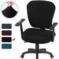 thumbnail image 1 of Office Chair Cover 2 Piece Stretchable Computer Office Chair Covers Universal Chair Seat Covers Stretch Rotating Chair Slipcovers Washable Spandex Desk Chair Cover Protectors, 1 of 7