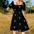 thumbnail image 5 of bird Colibri Sleeveless Dress dresses korean style Aesthetic clothing women's fashion dresses, 5 of 7