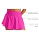thumbnail image 4 of Shorts CRZ YOGA Falda con Volantes Deportiva Cintura Alta Morado M, 4 of 4