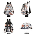thumbnail image 4 of FORMRS Mini Backpack Purse for Women Quilted Travel Daypack Casual Shoulder Bag, Blue Snow Houses, 4 of 7