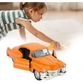 thumbnail image 4 of Voiture de Simulation, 1:36 Cadillac Voiture Classique Fonction de Rétrofriction Jouet de Voiture, pour Enfants (Orange), 4 of 8