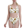 thumbnail image 2 of Picia Honey Women's High Waisted Bikini Scoop Neck Swimsuit Two Pieces Bathing Suit-Medium, 2 of 8