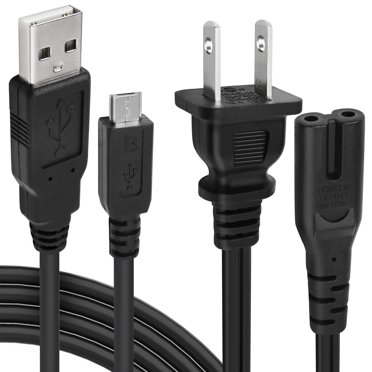 5ft AC Power Cable Cord For PS2 PS3 Slim PS4 PS5 XBOX One S X Series S X & PC