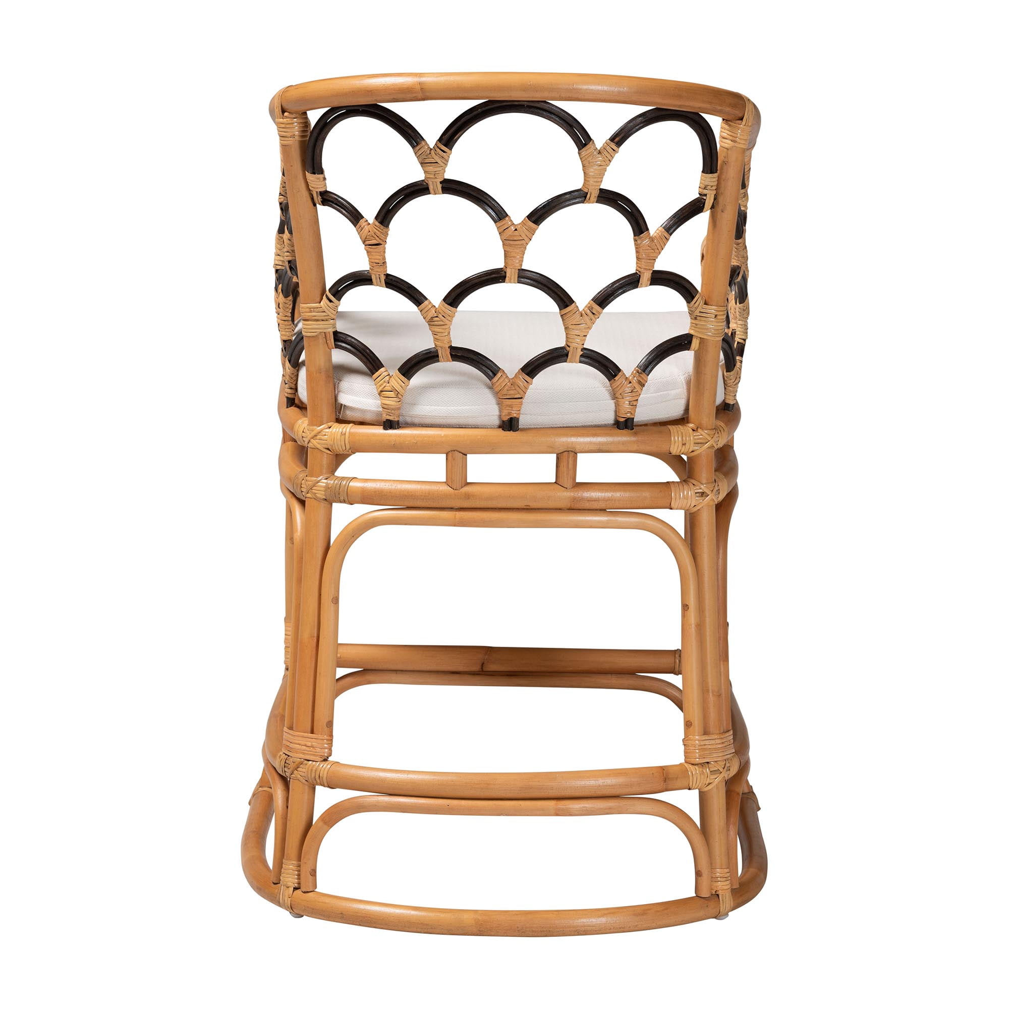 bali & pari Veneto Boho Counter Stool, Counter Height, Light Honey