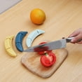 thumbnail image 3 of Creative Household Banana Knife Sharpener Scissors Sharpening Stone Whetstone With 2 Sections For Kitchen,Fast Sharpen Tools,Grey 3pcs, 3 of 4