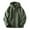 Green, variant on Women's Winter Warm Jacket Full Zip Sherpa Lined Hoodie Sweatshirt Coat Khaki XXL