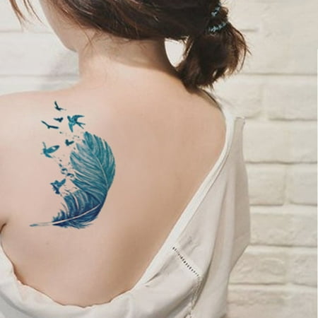 Body Art Temporary Tattoos Fake Tattoo For Women Feather Waterproof Stickers Walmart Canada Body Art Temporary Tattoos Fake Tattoo For Women Feather Waterproof Stickers Walmart Canada