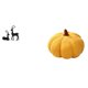 thumbnail image 1 of Elegante Juego De Esculturas De Peluche De Ciervo Negro Y Calabaza Para Sala De Estar, Estudio, Balcón, Sofá De Halloween, Cojín, Dormitorio, Decoración De Mesa, Regalo, 1 of 8