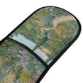 thumbnail image 4 of Yayeee Double Oven Mitt Kitchen Heat Resistant Baking 35" x7" Quilted Glove, Garden Scene, 4 of 6