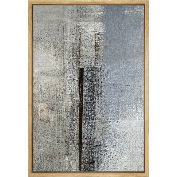 IDEA4WALL Framed Canvas Print Wall Art Industrial Grunge Color Block Collage Abstract Shapes Illustration Modern Art Decor Nordic Chic Relax/Zen for Living Room, Bedroom, Office - Natural 16"x24"