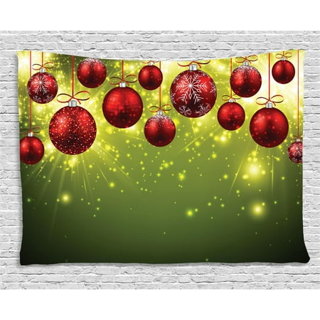 Christmas Decorations Tapestry Vibrant New Year Design With