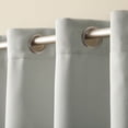 thumbnail image 5 of TOWN & COUNTRY LUXE Oslo Double Layer Indoor Curtains, Room Darkening and Sheer, Grommet Top, Energy Efficient, 2-Pack Set, 52"x84", Grey, 5 of 12
