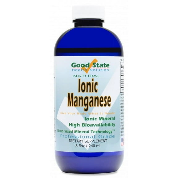 Good State Liquid Ionic Minerals - Manganese, 120 Servings, 8 Fl Oz â Supports Bone Health & Metabolism
