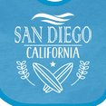 thumbnail image 4 of Inktastic San Diego California Cute Surfing Boys or Girls Baby Bib, 4 of 4