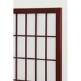 thumbnail image 3 of 6 Ft 4-Panel Oriental Wall Shoji Screen, Folding Privacy Screen for Room Separation, Japanese Wood Room Divider Screen, 3 of 4
