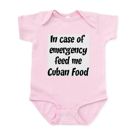 

CafePress - Feed Me Cuban Food Infant Bodysuit - Baby Light Bodysuit Size Newborn - 24 Months